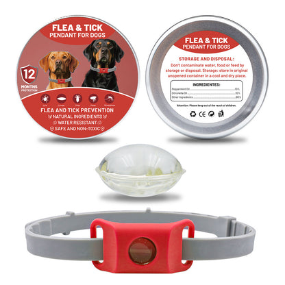 Bouton anti-insectes, capsule de collier, costume pour animaux de compagnie