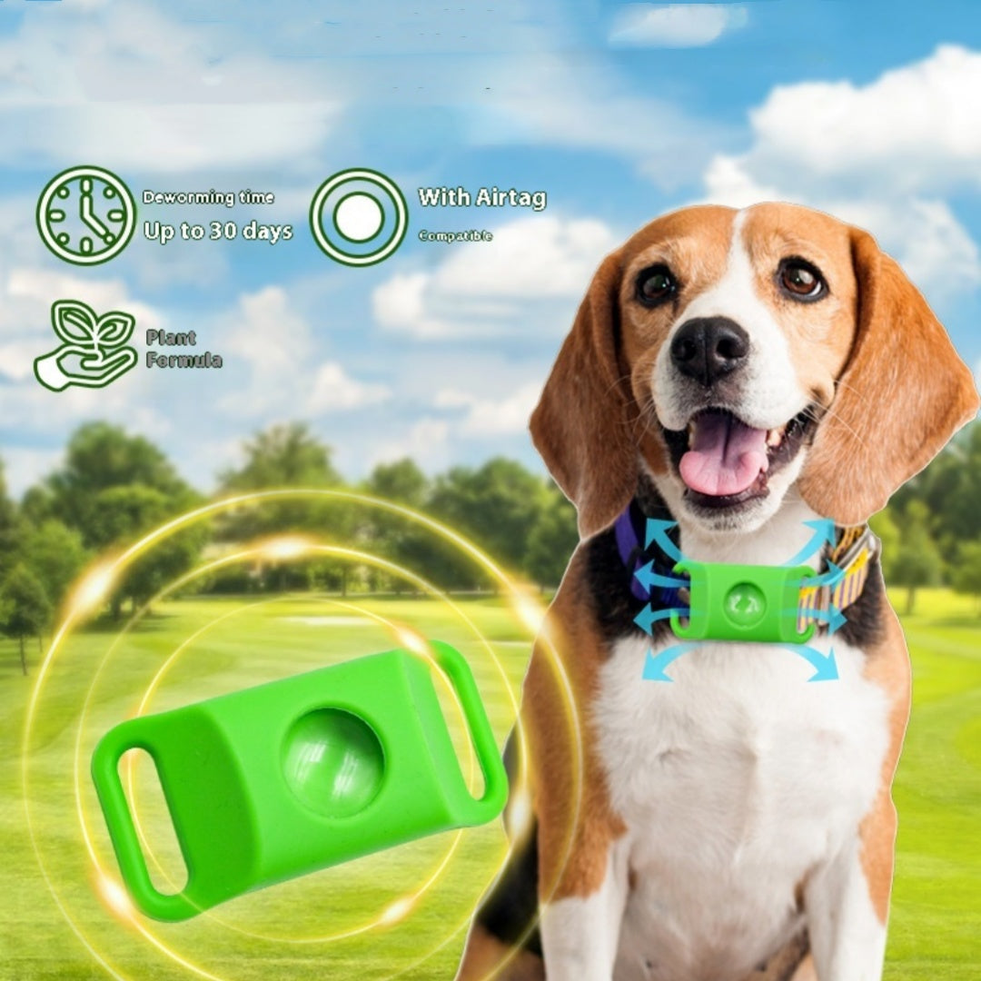 Bouton anti-insectes, capsule de collier, costume pour animaux de compagnie