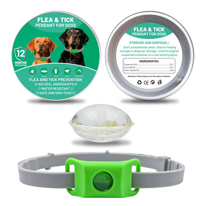 Bouton anti-insectes, capsule de collier, costume pour animaux de compagnie